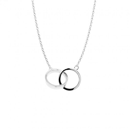 10K GOLD SMALL INTERLOCKING RING NECKLACES