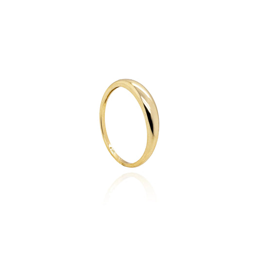 10K YELLOW GOLD SLIM DOME RING