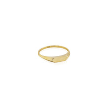 Load image into Gallery viewer, 10K YELLOW GOLD SLIM SIGNET RING
