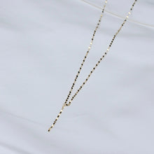 Load image into Gallery viewer, 10K YELLOW GOLD BUCKLE CHAIN LARIET NECKLACE
