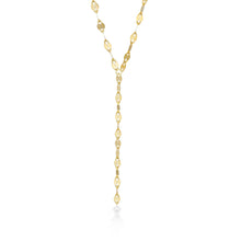 Load image into Gallery viewer, 10K YELLOW GOLD BUCKLE CHAIN LARIET NECKLACE
