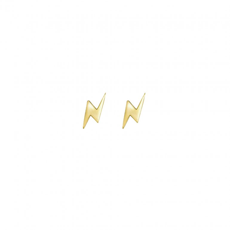 10K GOLD LIGHTNING BOLT STUDS