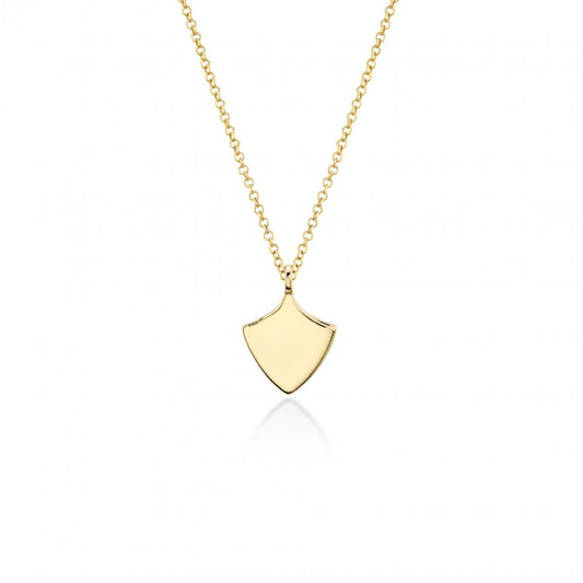 10K GOLD SHIELD NECKLACE