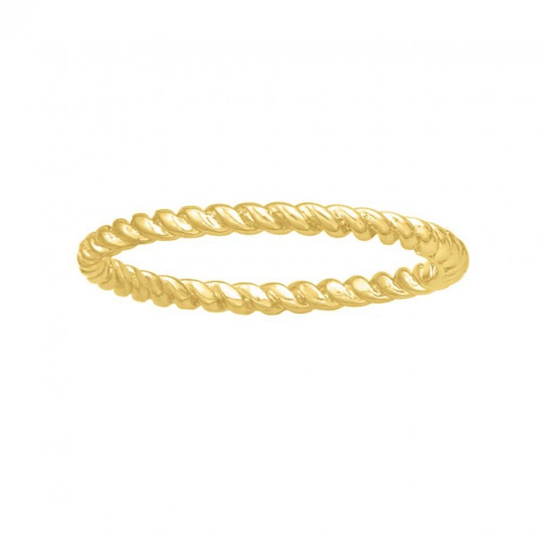 10K PLAIN GOLD ROPE RING