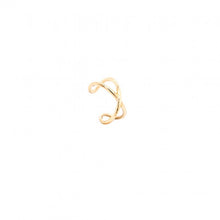 Load image into Gallery viewer, 10K YELLOW GOLD CRISS-CROSS EAR CUFF
