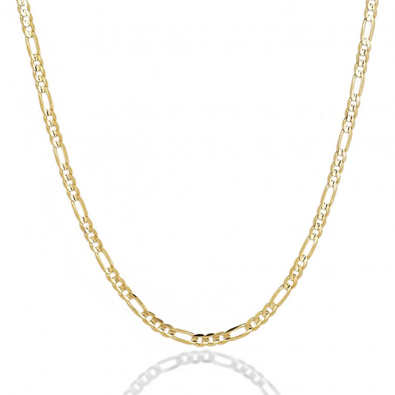 10K YELLOW GOLD 3MM FIGARO CHAIN