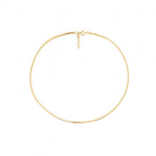 Load image into Gallery viewer, 10K YELLOW GOLD HERRINGBONE CHAIN ANKLET 2.4MM
