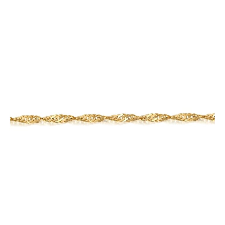 10K YELLOW GOLD SINGAPORE CHAIN 1.3MM