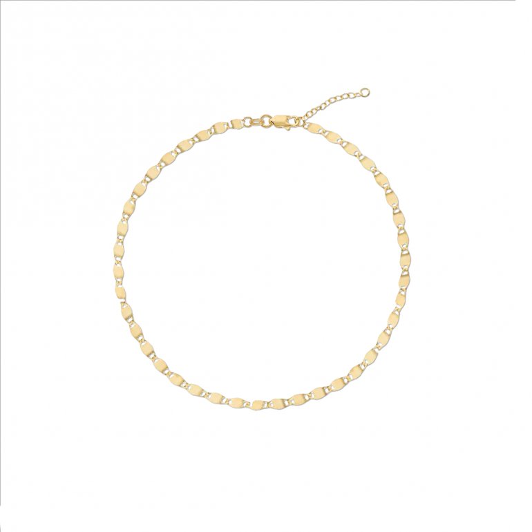 10K YELLOW GOLD VALENTINO CHAIN BRACELET 2MM