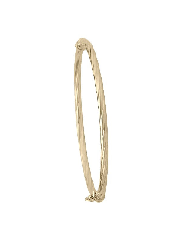 3MM GOLD TWIST BANGLE