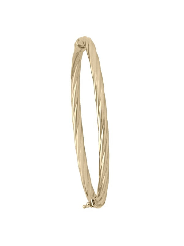 4MM GOLD TWIST BANGLE