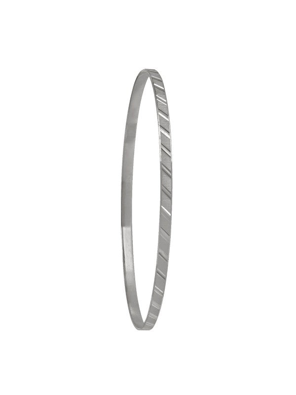 3MM DIAMOND CUT SLIP ON BANGLE