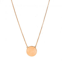 Load image into Gallery viewer, PLAIN 10K GOLD CIRCLE DISC NECKLACE 12MM
