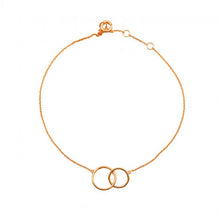 Load image into Gallery viewer, PLAIN 10K GOLD INTERLOCKED CIRCLE BRACELET
