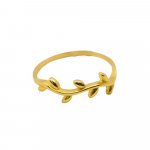 PLAIN 10K YELLOW GOLD IVY RING