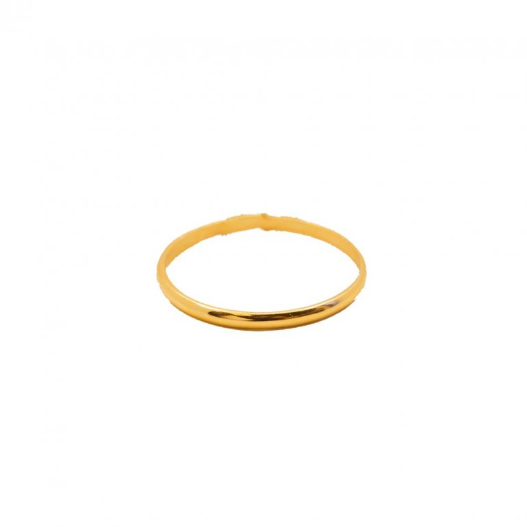 PLAIN 10K YELLOW GOLD MINIMALIST BAND RING